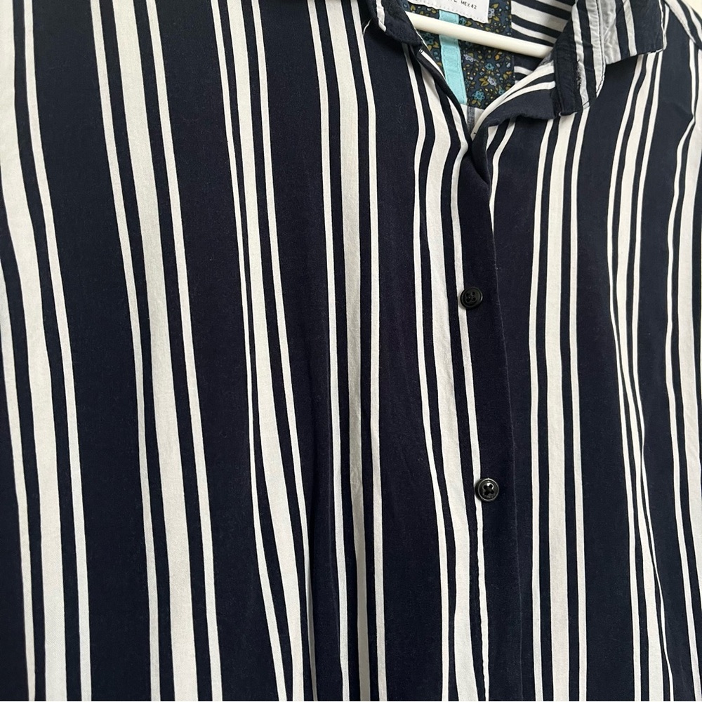 Denim & Flowers Blue and White Striped Shirt (Box C) - Picture 2 of 5